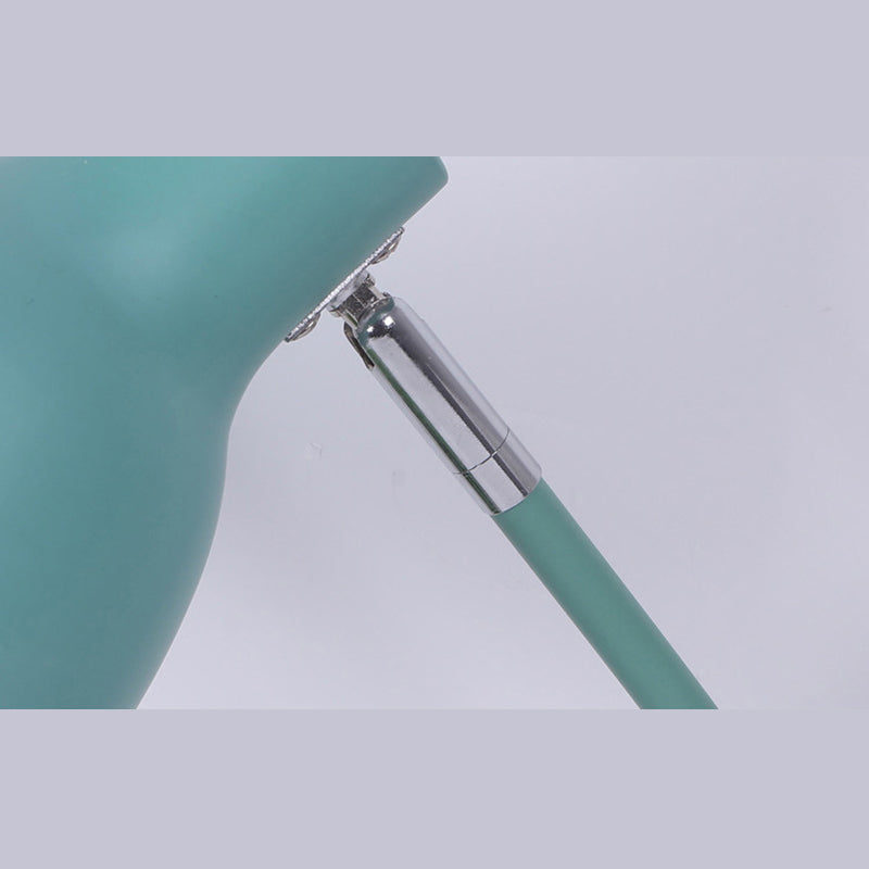Lámpara de mesa de tono de domo de estilo macarrón nórdico Diseño de brazo ajustable de metal Luz de noche de 1 luces