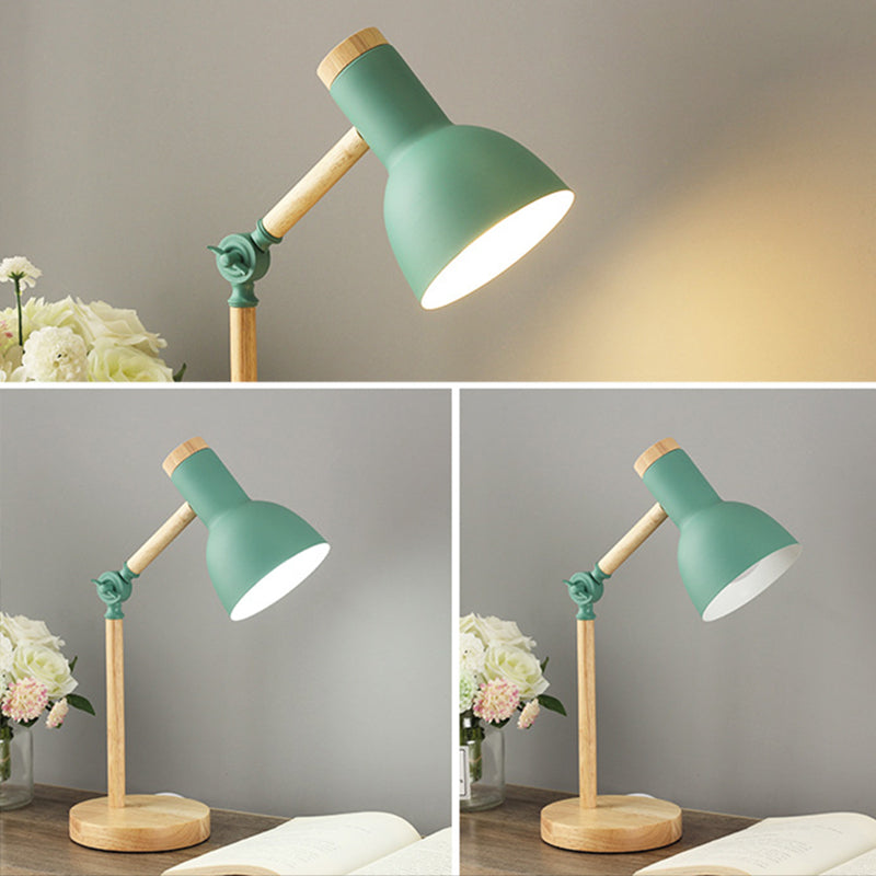 Lámpara de mesa de tono de cúpula moderna 1 luz de mesa de luz