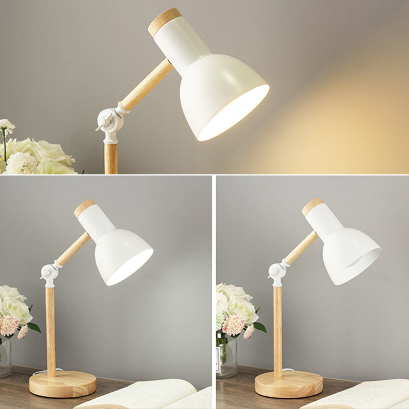 Lámpara de mesa de tono de cúpula moderna 1 luz de mesa de luz