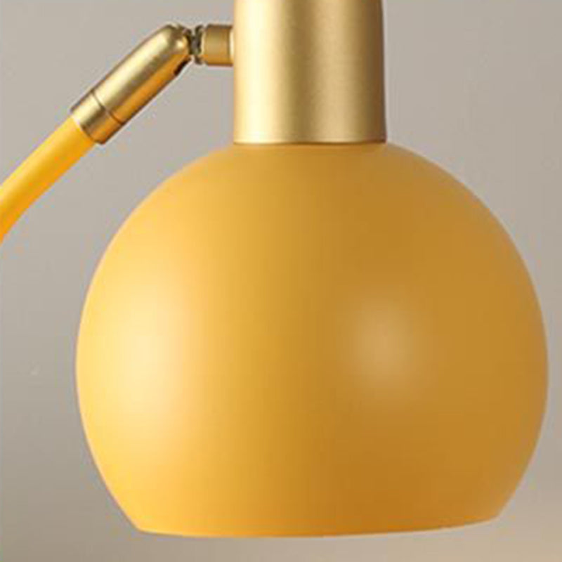 4 colori opzionale in stile macelare da scrivania in metallo a cupola a cupola che studia l'illuminazione della camera con design del supporto a penna