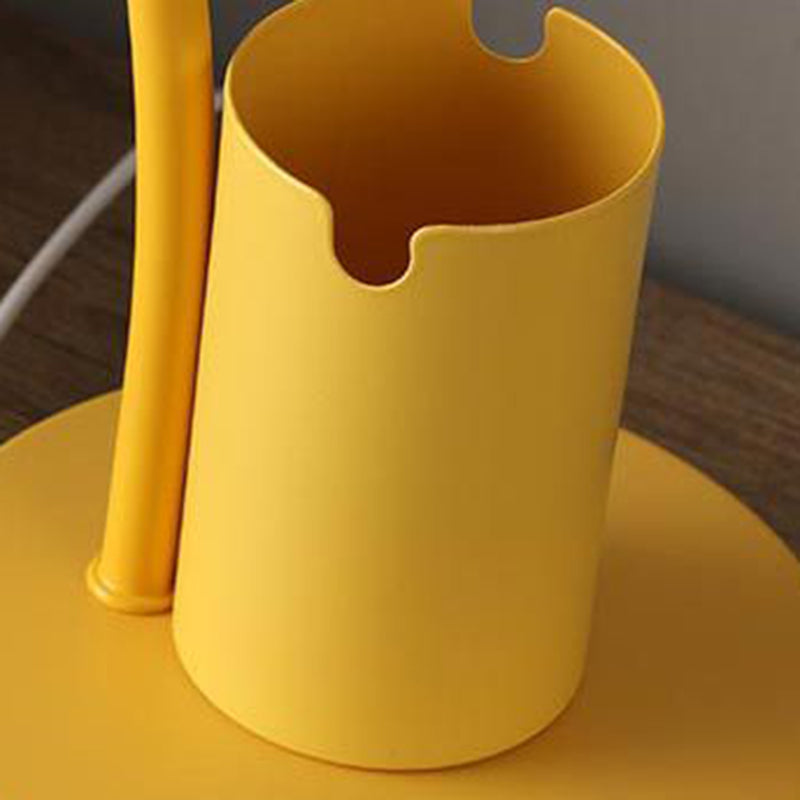 4 colori opzionale in stile macelare da scrivania in metallo a cupola a cupola che studia l'illuminazione della camera con design del supporto a penna