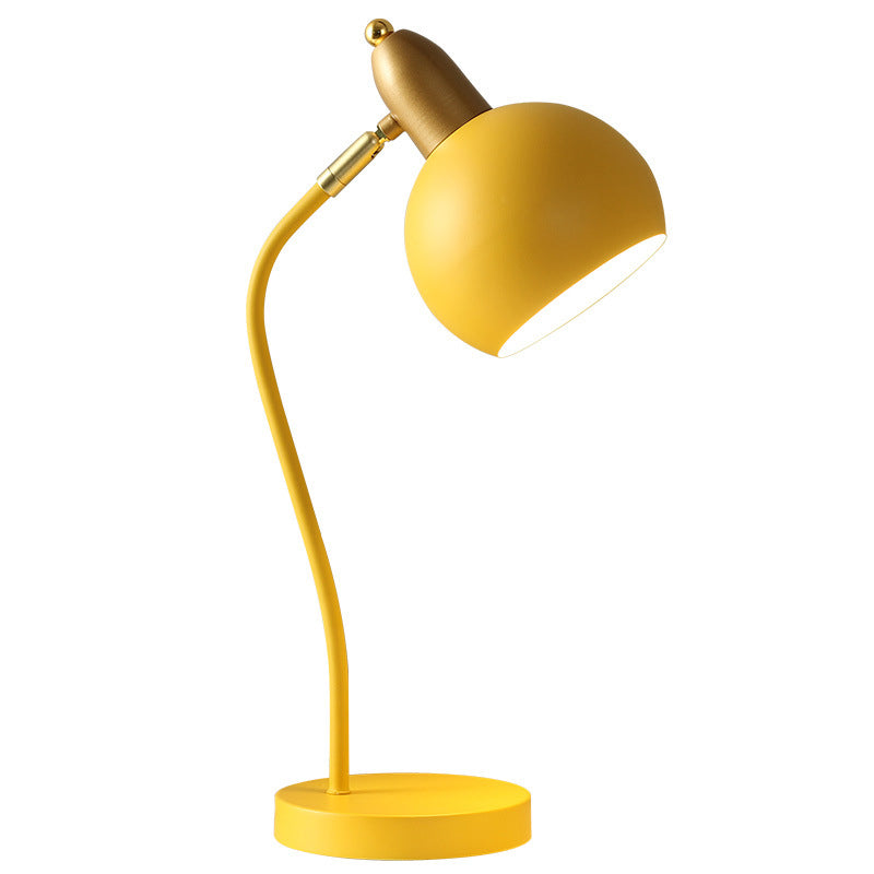 4 kleur optionele macaroon -stijl bureaulamp metaal koepel koepel oogbescherming bestuderen kamer verlichting armatuur