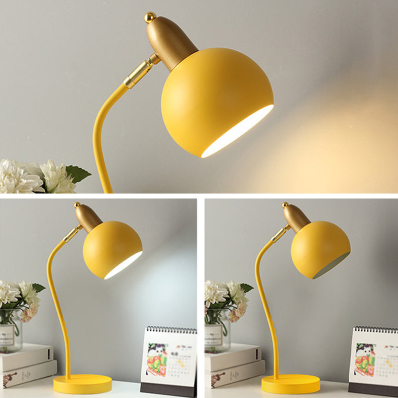 4 kleur optionele macaroon -stijl bureaulamp metaal koepel koepel oogbescherming bestuderen kamer verlichting armatuur