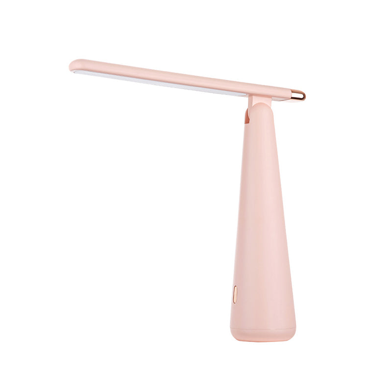 Tapered Collapsible LED Table Lamp Nordic Macaroon Style Dimmable Nightstand Light
