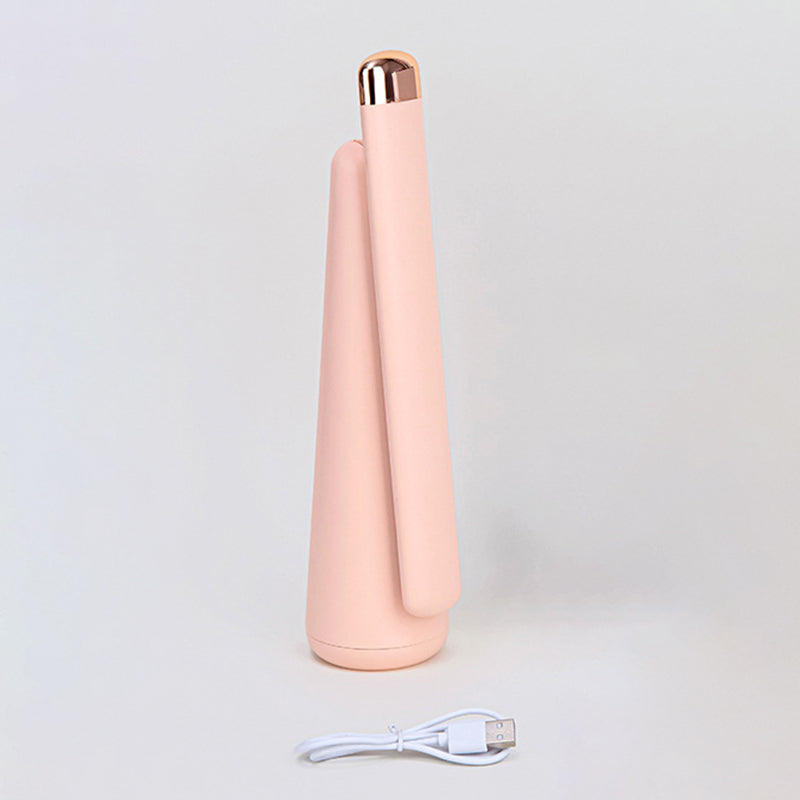 Tapered Collapsible LED Table Lamp Nordic Macaroon Style Dimmable Nightstand Light