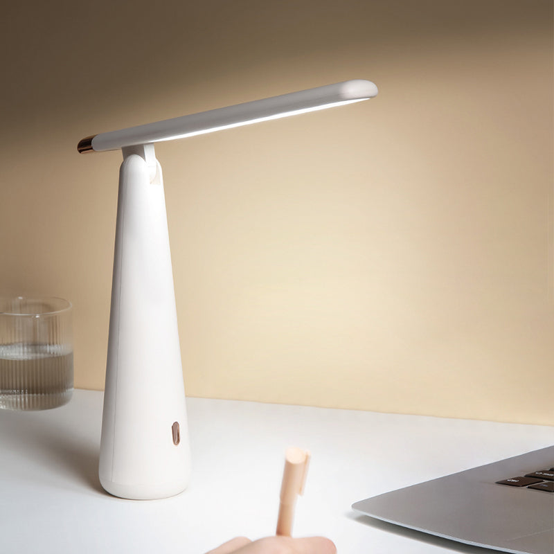 Tapered Collapsible LED Table Lamp Nordic Macaroon Style Dimmable Nightstand Light