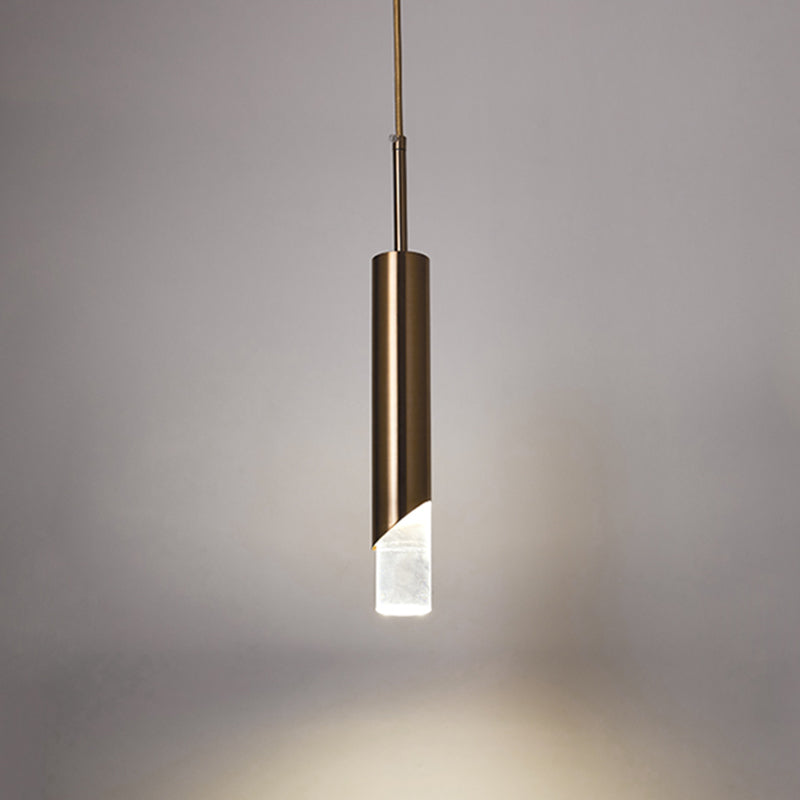 Modern Minimalist Style Tubes Pendant Lighting Fixtures Acrylic 1 Light Ceiling Lamp