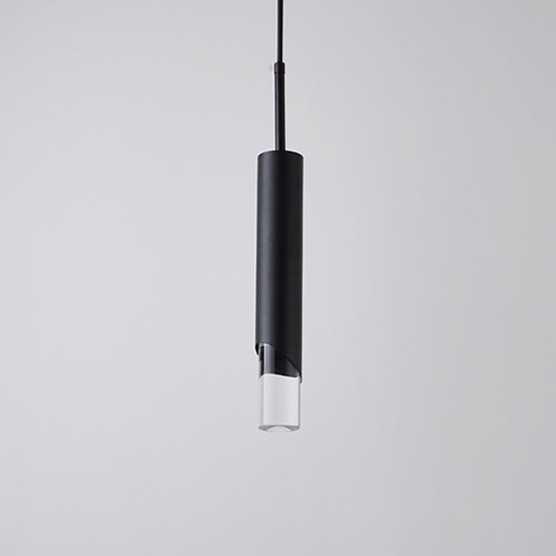 Modern Minimalist Style Tubes Pendant Lighting Fixtures Acrylic 1 Light Ceiling Lamp