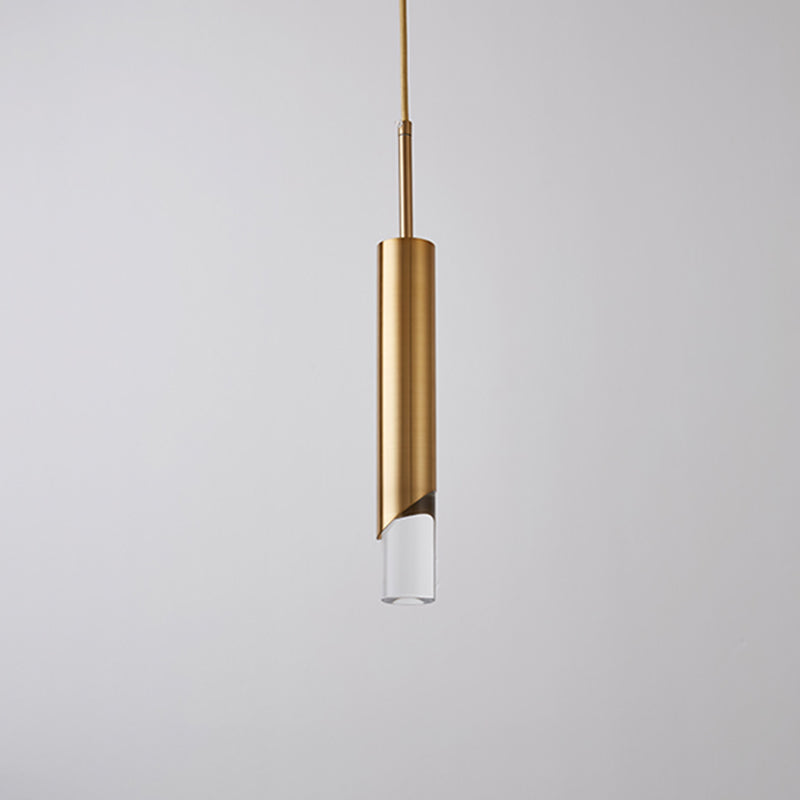 Modern Minimalist Style Tubes Pendant Lighting Fixtures Acrylic 1 Light Ceiling Lamp