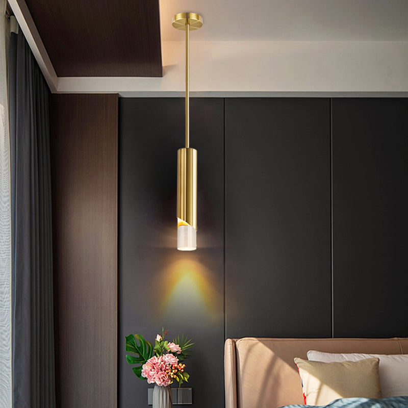 Tubi moderni in stile minimalista a pendente di illuminazione lampada a soffitto acrilico per soggiorno