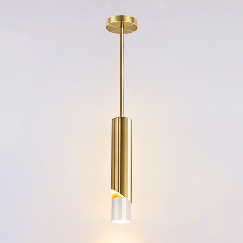 Tubi moderni in stile minimalista a pendente di illuminazione lampada a soffitto acrilico per soggiorno