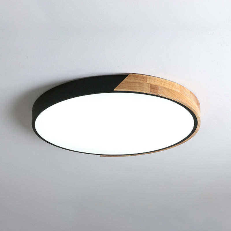 Rounded Shape 1-Light LED Flush Light New Modern Iron Flush Mount Ceiling Light Fixtures