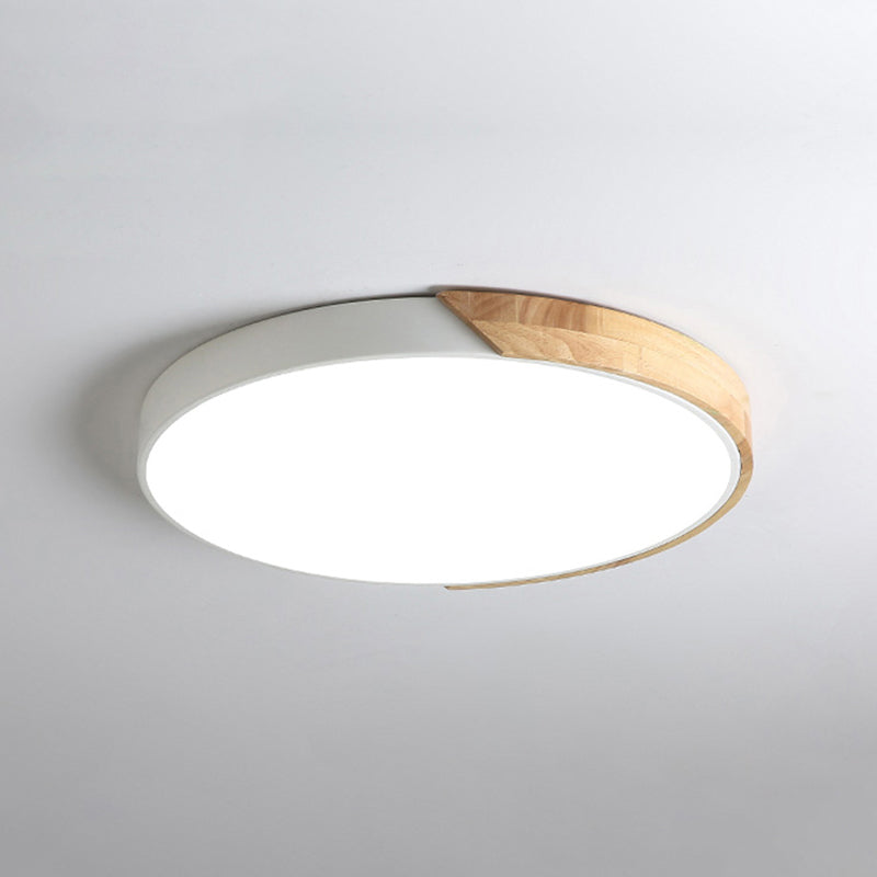 Rounded Shape 1-Light LED Flush Light New Modern Iron Flush Mount Ceiling Light Fixtures