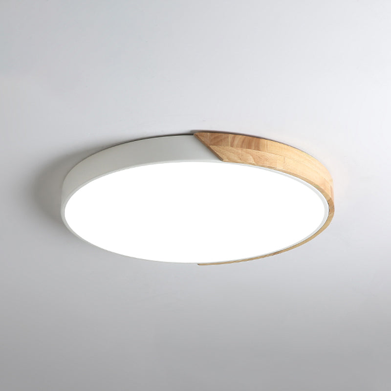 Rounded Shape 1-Light LED Flush Light New Modern Iron Flush Mount Ceiling Light Fixtures