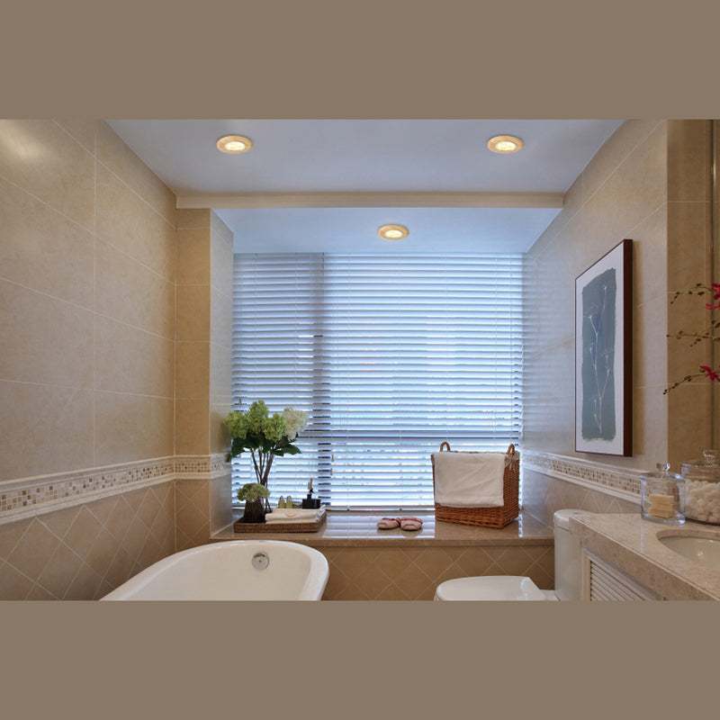 Plafonnier LED pour couloir circulaire, luminaire de plafond en bois de Style concis moderne