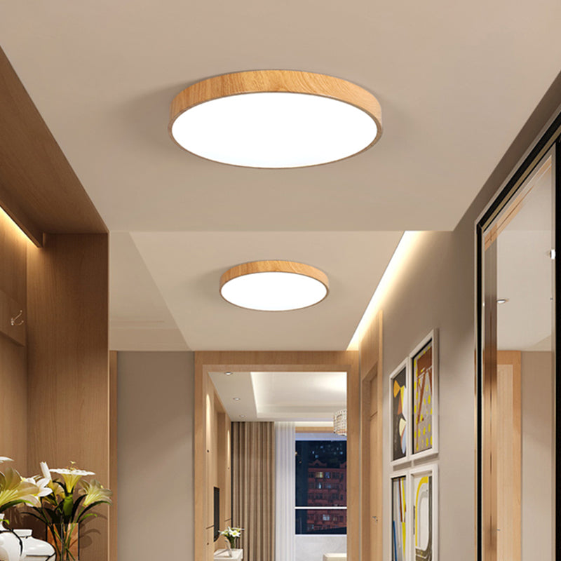 Montaje empotrado LED circular de color de registro en luz de techo de hierro forjado de estilo conciso moderno para sala de estar