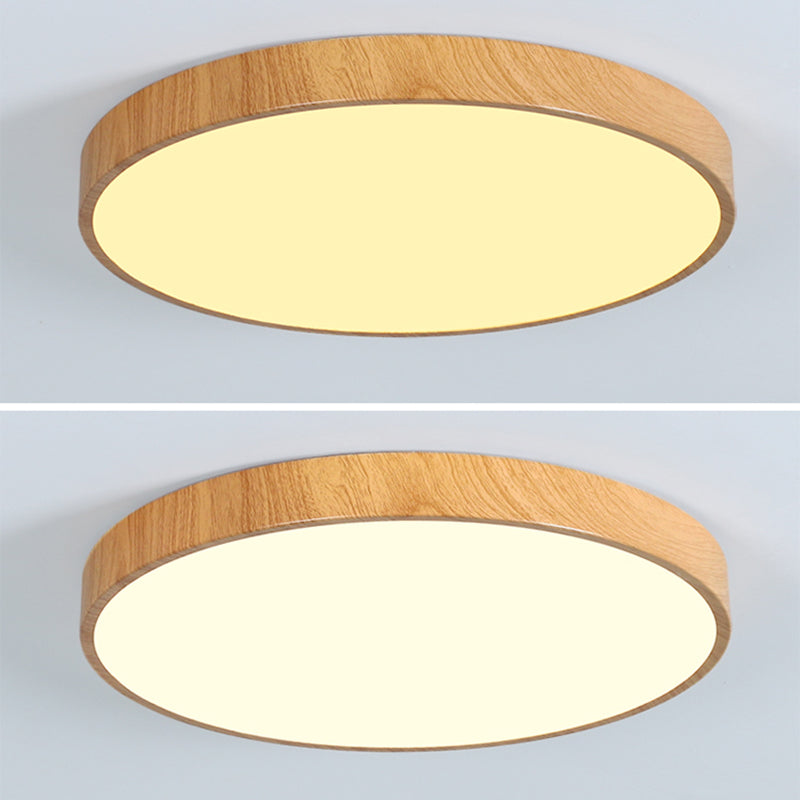 Montaje empotrado LED circular de color de registro en luz de techo de hierro forjado de estilo conciso moderno para sala de estar