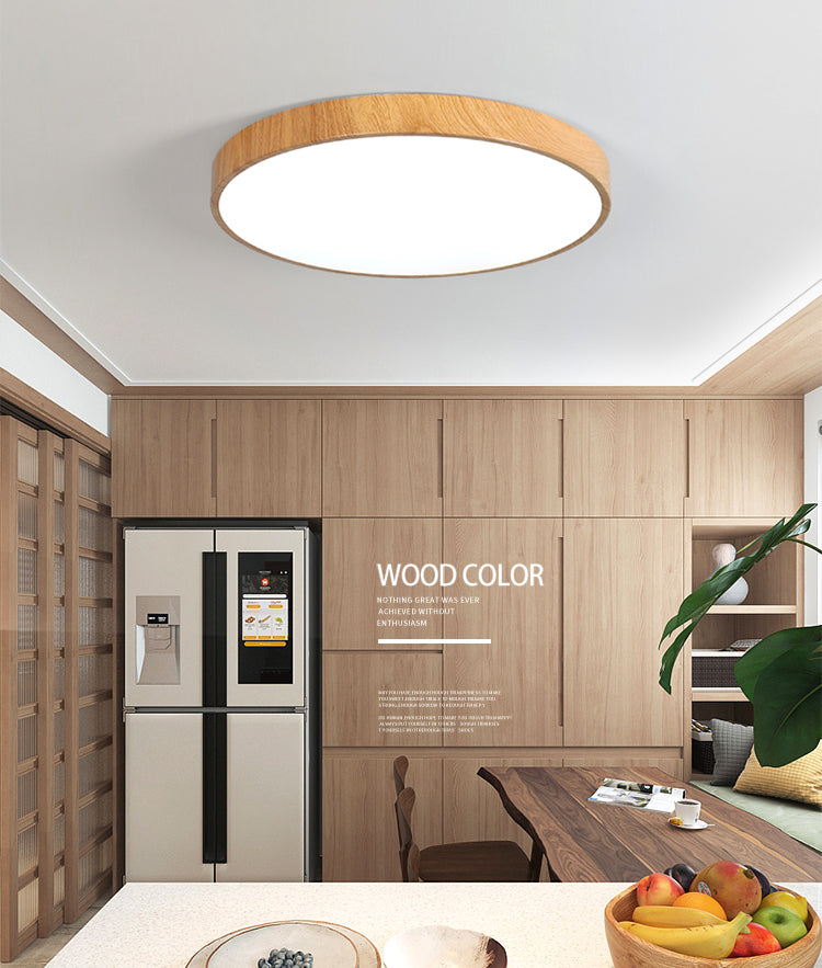 Montaje empotrado LED circular de color de registro en luz de techo de hierro forjado de estilo conciso moderno para sala de estar