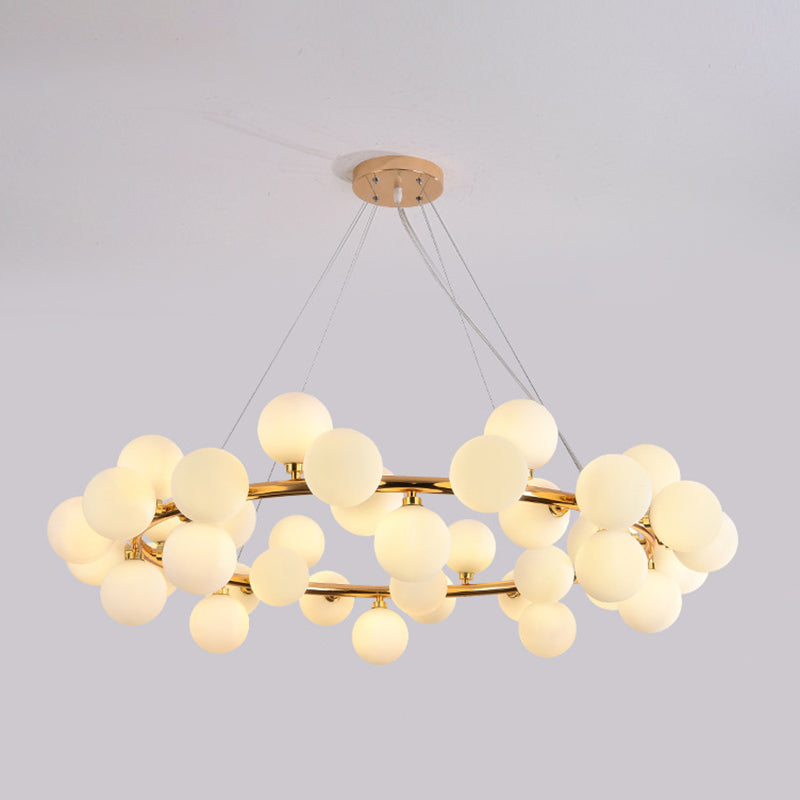 Lumo a sospensione lampadario molecolare Luce di vetro in stile moderno Apparecchio di illuminazione