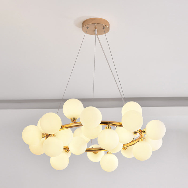 Lumo a sospensione lampadario molecolare Luce di vetro in stile moderno Apparecchio di illuminazione