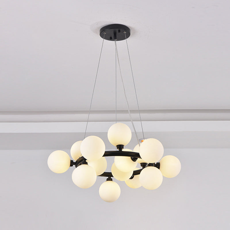 Lumo a sospensione lampadario molecolare Luce di vetro in stile moderno Apparecchio di illuminazione