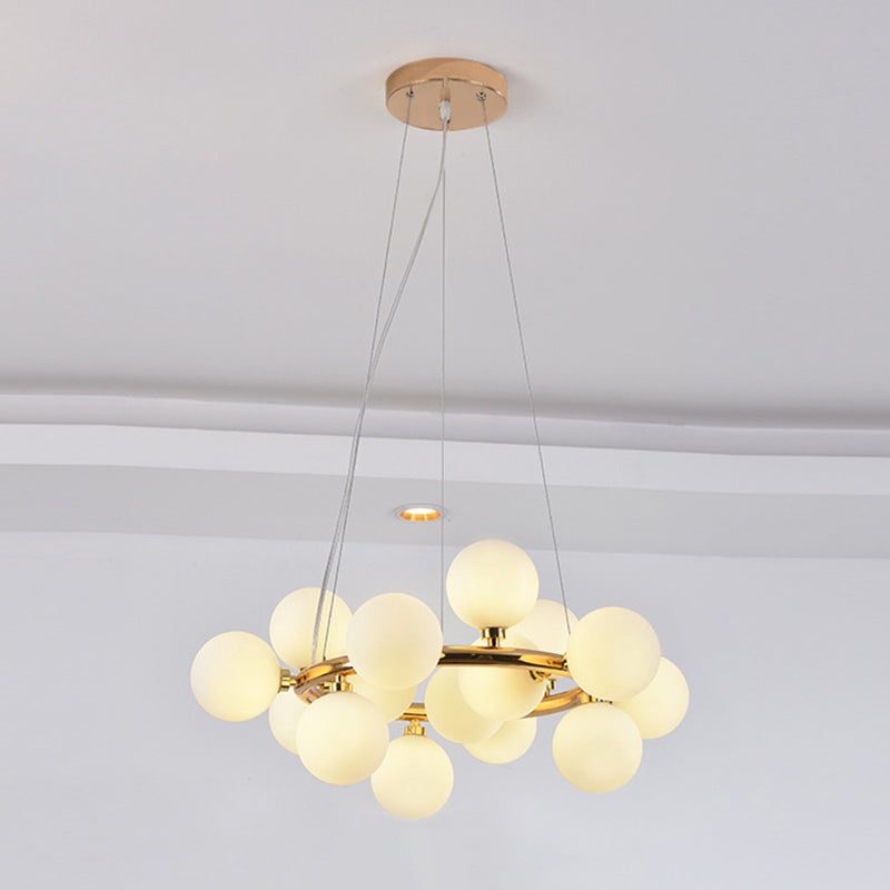 Lumo a sospensione lampadario molecolare Luce di vetro in stile moderno Apparecchio di illuminazione