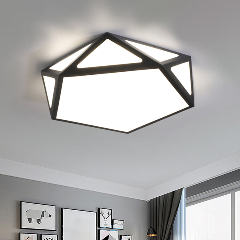 Lámpara de techo moderna geométrica ultrafina de luces de techo de montaje en superficie LED para dormitorio