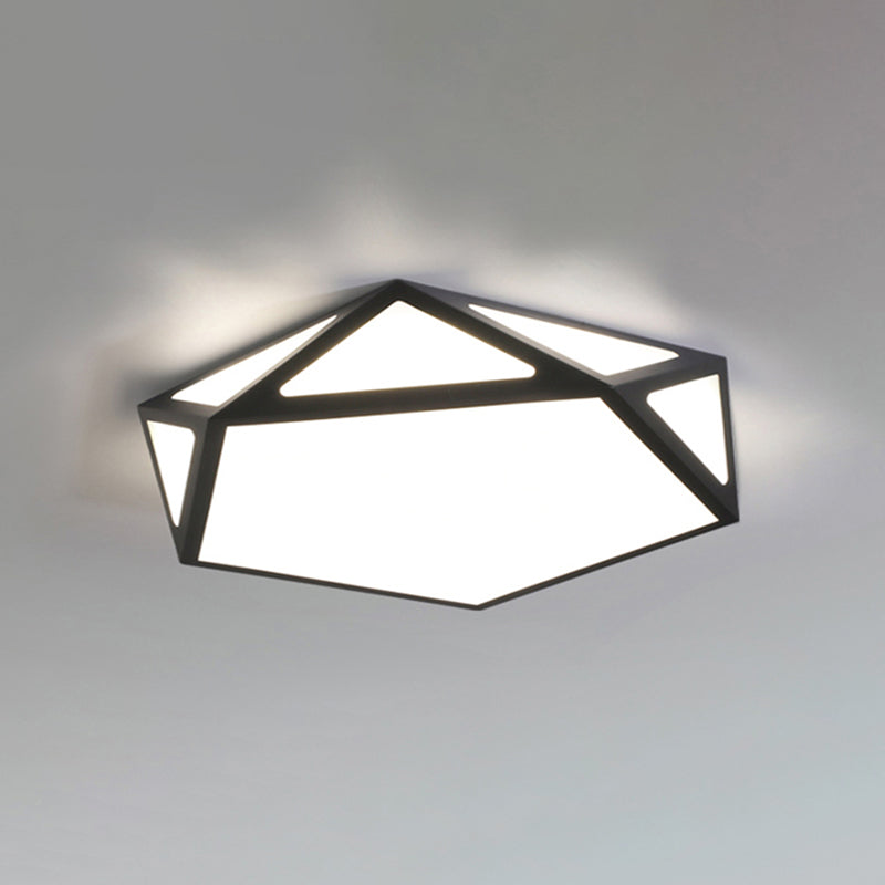 Lámpara de techo moderna geométrica ultrafina de luces de techo de montaje en superficie LED para dormitorio