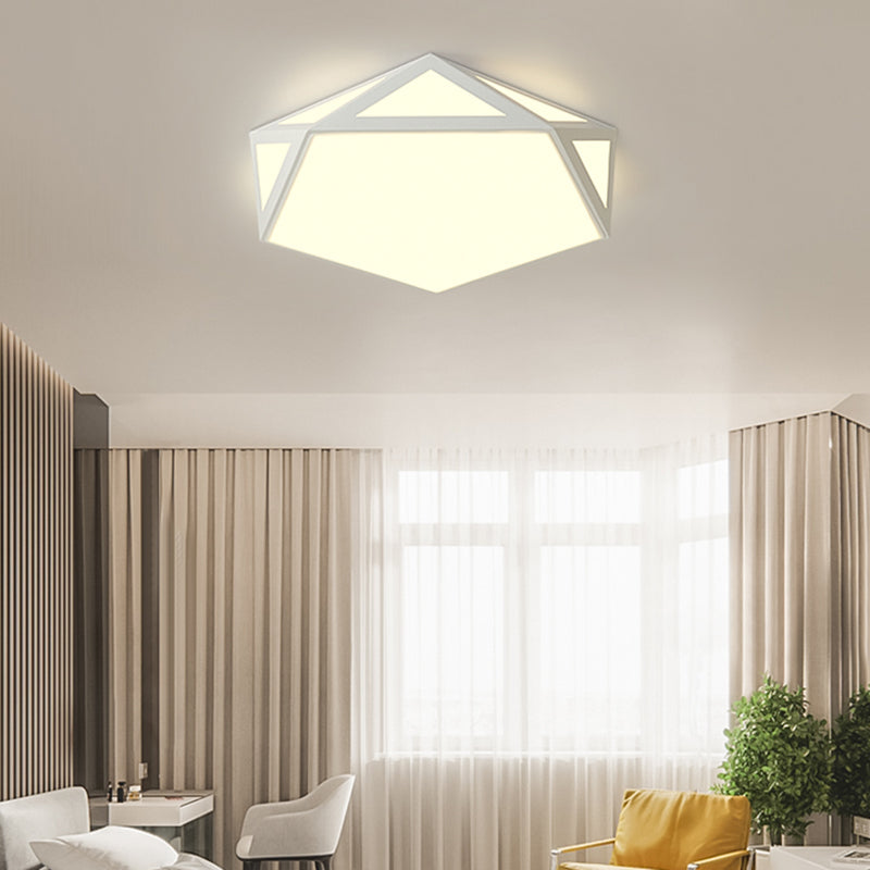 Lámpara de techo moderna geométrica ultrafina de luces de techo de montaje en superficie LED para dormitorio