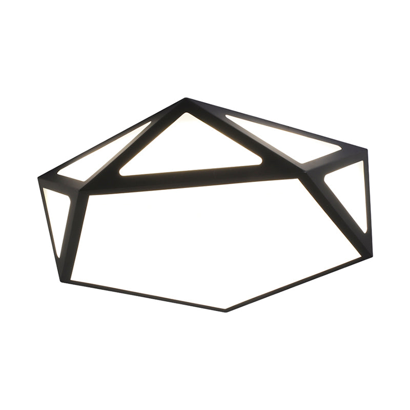 Lámpara de techo moderna geométrica ultrafina de luces de techo de montaje en superficie LED para dormitorio