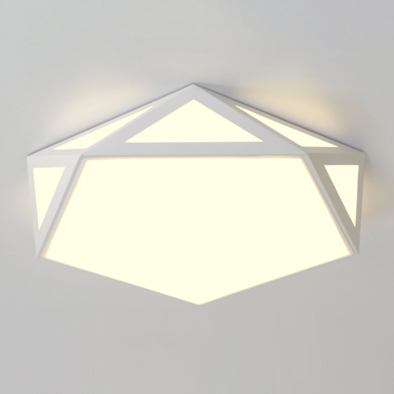Lámpara de techo moderna geométrica ultrafina de luces de techo de montaje en superficie LED para dormitorio