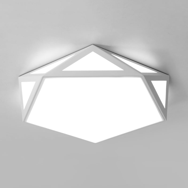 Lámpara de techo moderna geométrica ultrafina de luces de techo de montaje en superficie LED para dormitorio