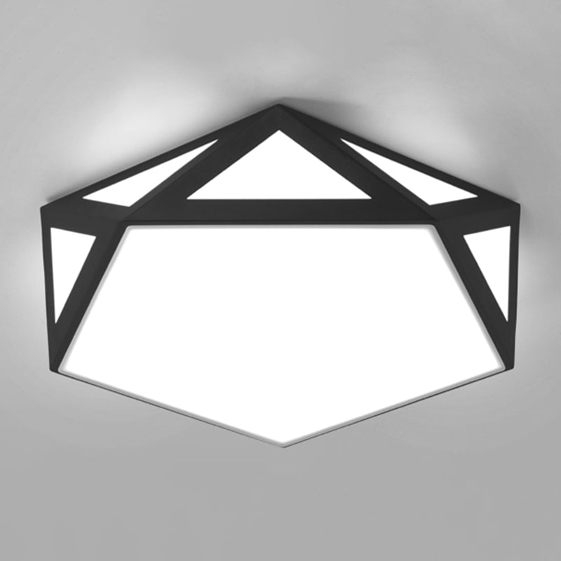 Lámpara de techo moderna geométrica ultrafina de luces de techo de montaje en superficie LED para dormitorio