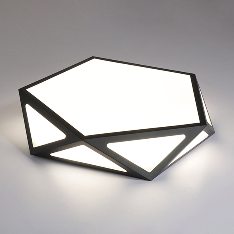 Lámpara de techo moderna geométrica ultrafina de luces de techo de montaje en superficie LED para dormitorio