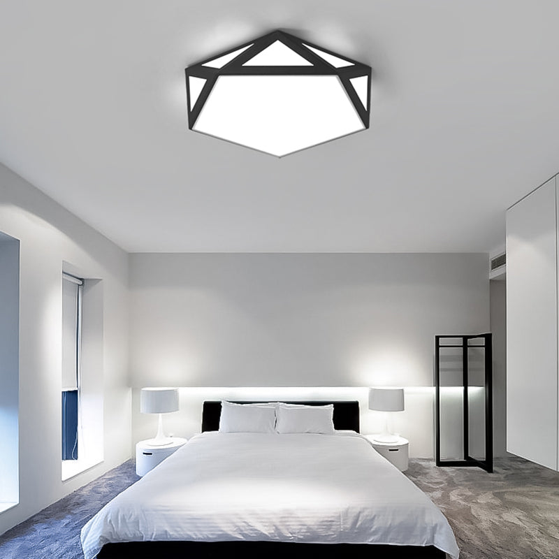 Lámpara de techo moderna geométrica ultrafina de luces de techo de montaje en superficie LED para dormitorio