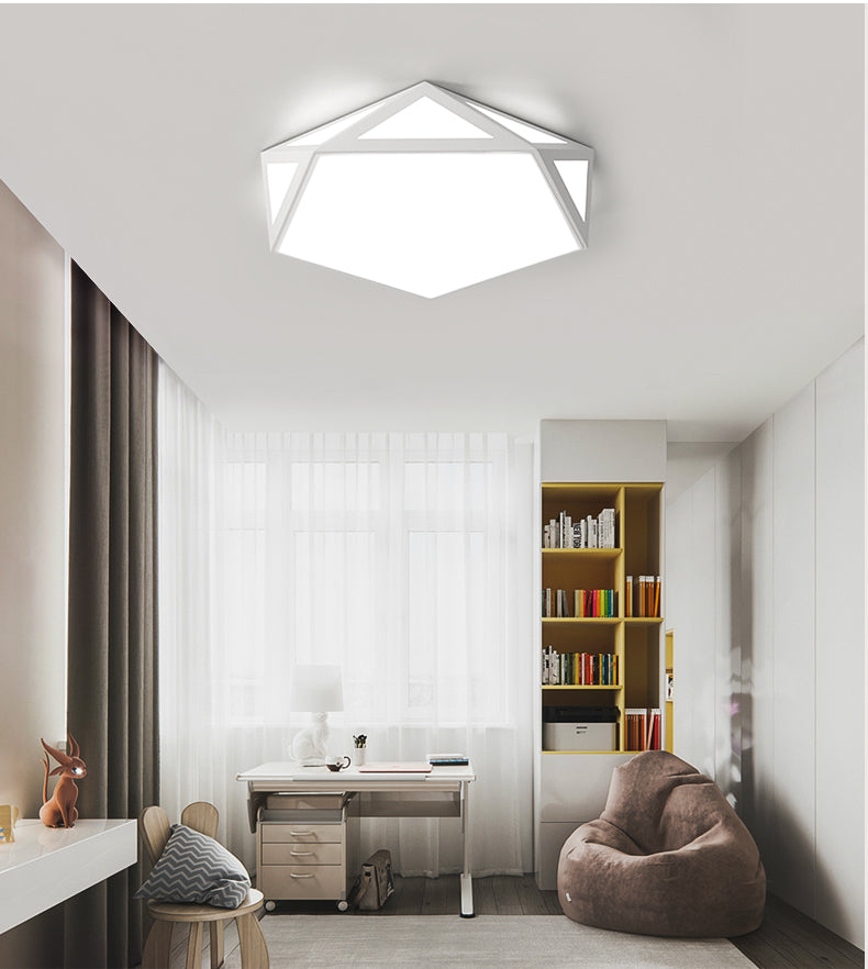 Lámpara de techo moderna geométrica ultrafina de luces de techo de montaje en superficie LED para dormitorio