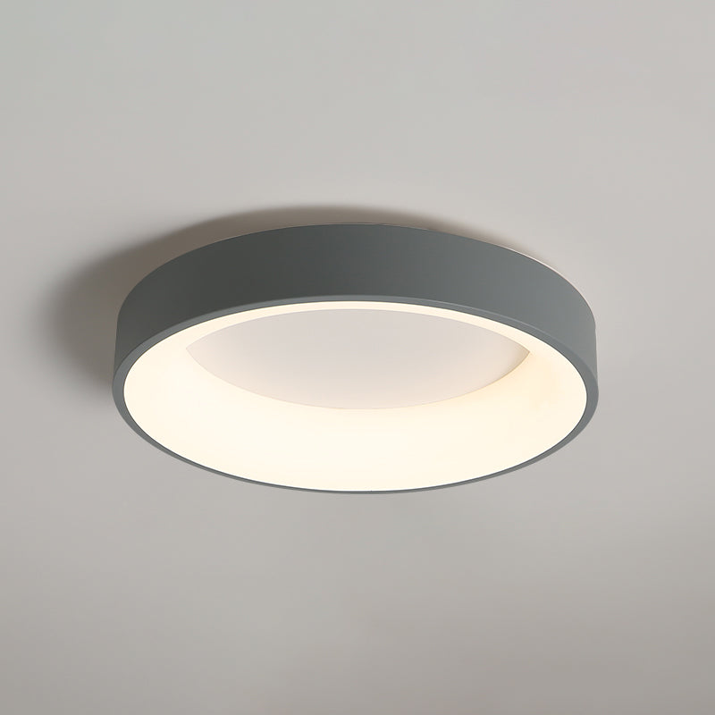 Nouveau Luminaire LED affleurant à tambour moderne 1 luminaire de plafond en acrylique pour