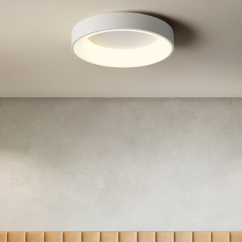Nouveau Luminaire LED affleurant à tambour moderne 1 luminaire de plafond en acrylique pour