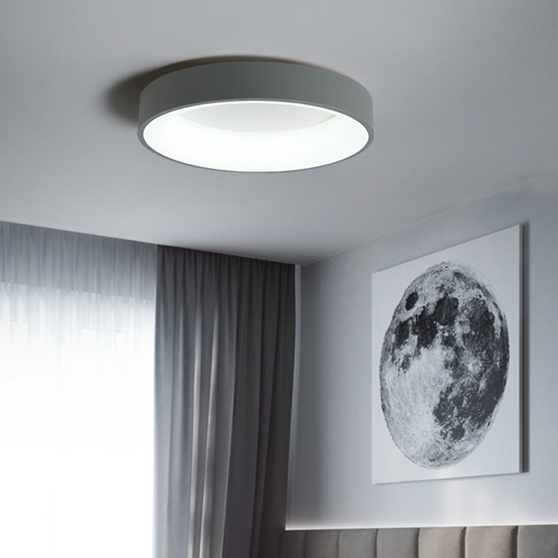 Nouveau Luminaire LED affleurant à tambour moderne 1 luminaire de plafond en acrylique pour