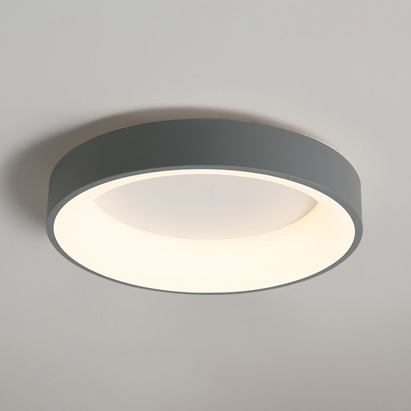 Nouveau Luminaire LED affleurant à tambour moderne 1 luminaire de plafond en acrylique pour
