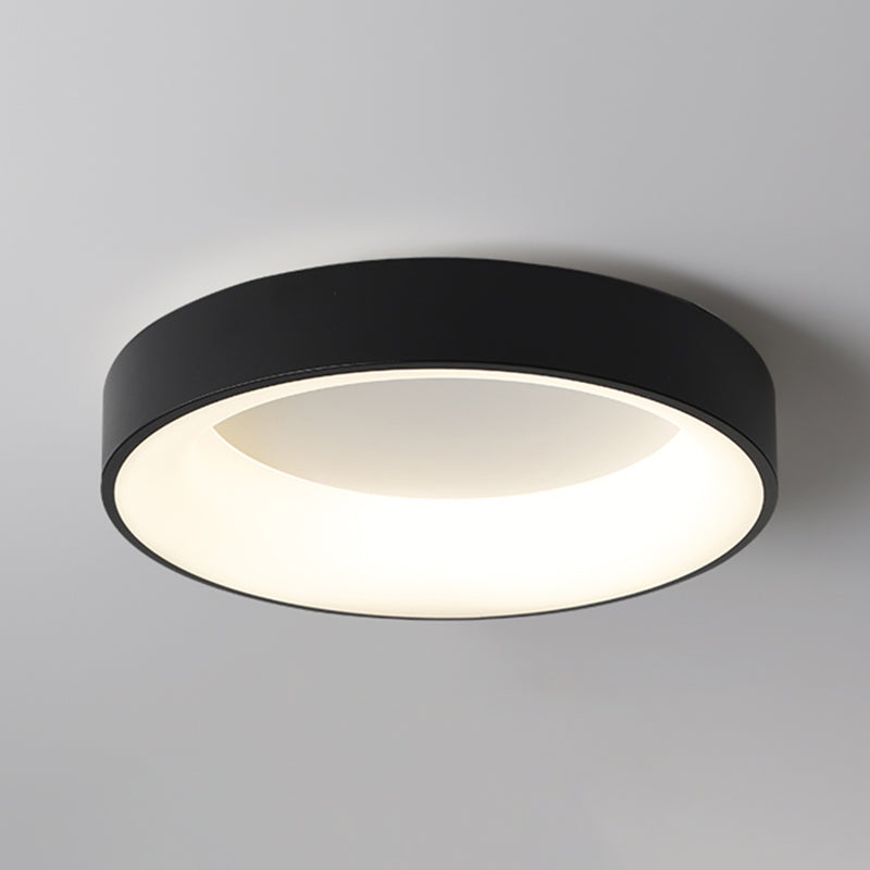 Nouveau Luminaire LED affleurant à tambour moderne 1 luminaire de plafond en acrylique pour
