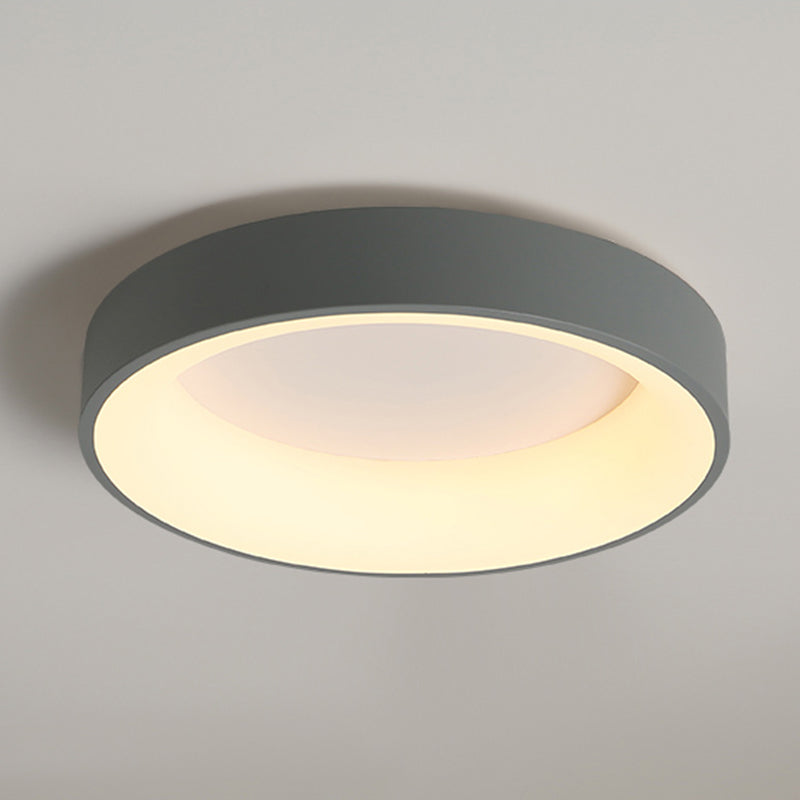 Nouveau Luminaire LED affleurant à tambour moderne 1 luminaire de plafond en acrylique pour