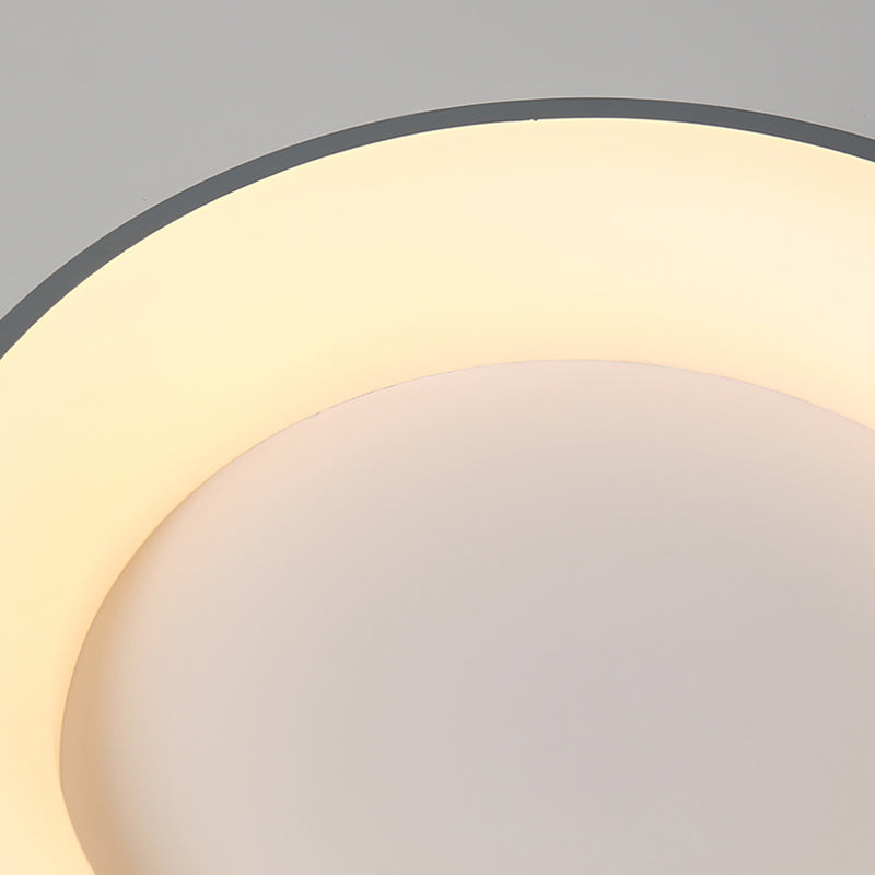 Nouveau Luminaire LED affleurant à tambour moderne 1 luminaire de plafond en acrylique pour