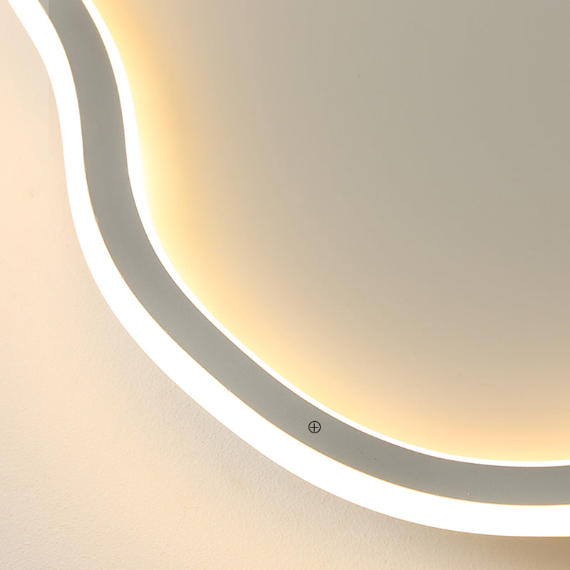 Lámpara de techo moderna geométrica ultrafina de luces de techo de montaje en superficie LED para dormitorio