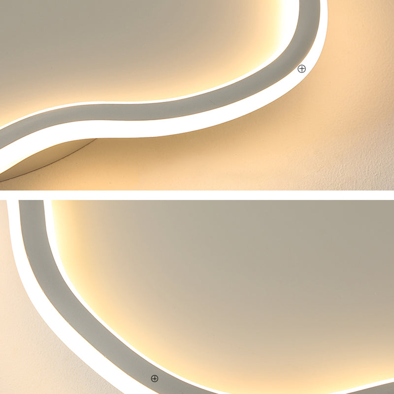 Lámpara de techo moderna geométrica ultrafina de luces de techo de montaje en superficie LED para dormitorio