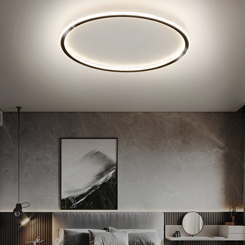 Ultra-thin 1-Light LED Flush Light New Modern Acrylic Ceiling Mount Lamp for Bedroom