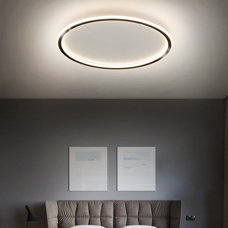 Ultra-thin 1-Light LED Flush Light New Modern Acrylic Ceiling Mount Lamp for Bedroom