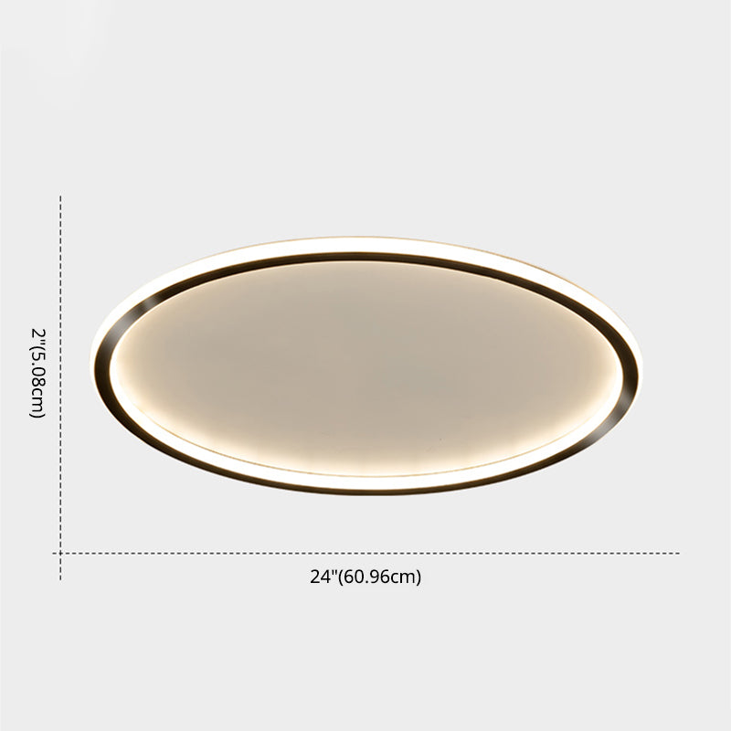 Ultra-thin 1-Light LED Flush Light New Modern Acrylic Ceiling Mount Lamp for Bedroom