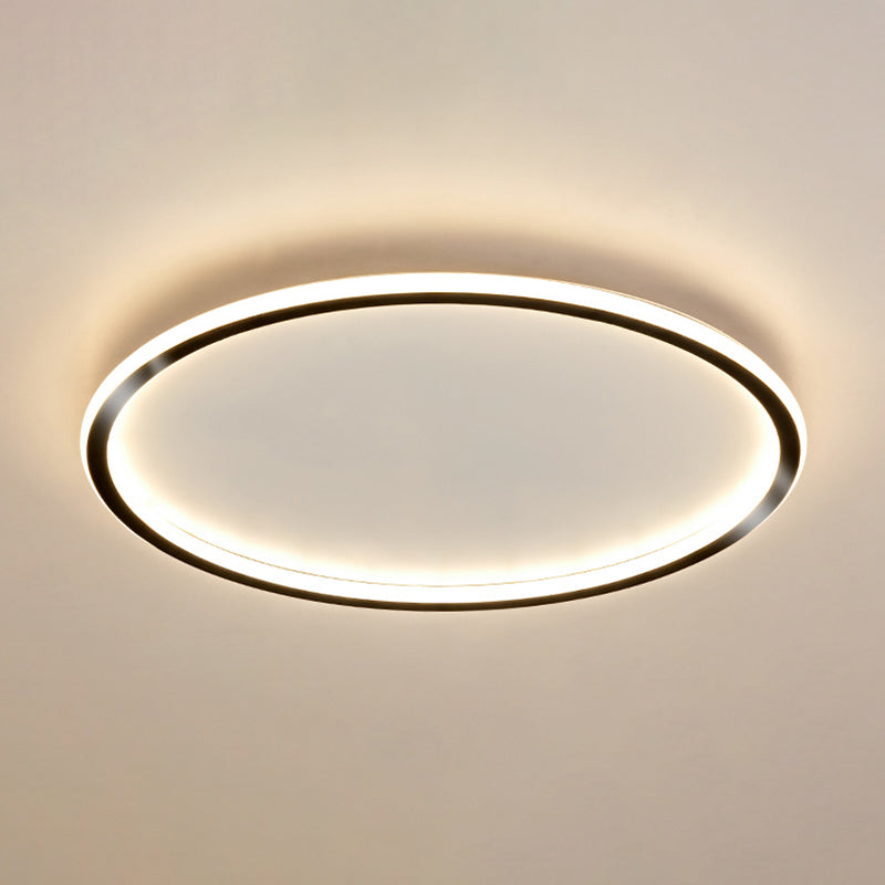 Ultra-thin 1-Light LED Flush Light New Modern Acrylic Ceiling Mount Lamp for Bedroom