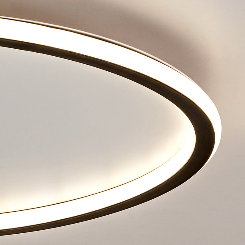 Ultra-thin 1-Light LED Flush Light New Modern Acrylic Ceiling Mount Lamp for Bedroom